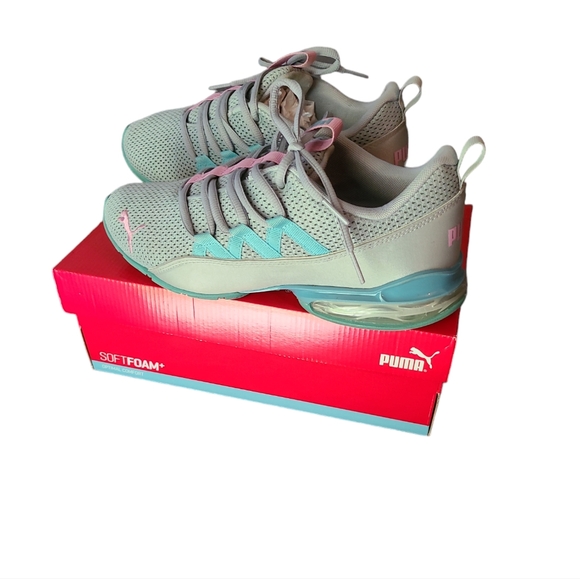 Puma Riaze Prowl Pop Gray & Mauve Sneakers Sz 8.5 - Picture 2 of 8